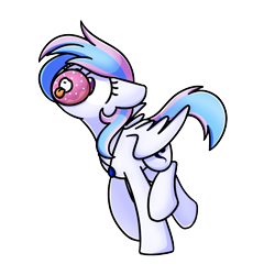 Size: 1240x1240 | Tagged: safe, artist:sugar morning, oc, oc only, oc:starburn, pegasus, pony, donut, donutsnootle, female, food, jewelry, mare, mlem, necklace, silly, simple background, solo, tongue out, transparent background
