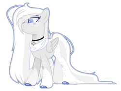 Size: 1280x963 | Tagged: safe, artist:ocelly, oc, oc only, oc:snowflake, pegasus, pony, base used, female, mare, simple background, solo, transparent background