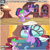 Size: 1000x1000 | Tagged: safe, edit, edited screencap, screencap, spike, twilight sparkle, alicorn, dragon, pony, g4, inspiration manifestation, annoyed, bed, book, disaster, golden oaks library, hurricane, insensitivity, messy mane, quill, reference, the hurricane, twilight sparkle (alicorn), twilight sparkle is not amused, unamused, wwe, wwf