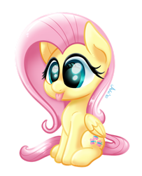 Size: 900x1108 | Tagged: safe, artist:avui, artist:ewoudcponies, fluttershy, pegasus, pony, g4, :p, big eyes, cute, shyabetes, simple background, solo, tongue out, transparent background