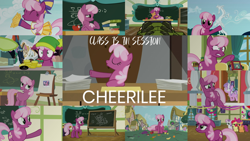 Size: 1980x1115 | Tagged: safe, edit, edited screencap, editor:quoterific, screencap, apple bloom, cheerilee, diamond tiara, gusty, gusty the great, scootaloo, sweetie belle, 28 pranks later, a flurry of emotions, call of the cutie, crusaders of the lost mark, family appreciation day, flight to the finish, g4, hearts and hooves day (episode), ponyville confidential, secret of my excess, the cart before the ponies, the last crusade, the return of harmony, triple pony dare ya, 80s, 80s cheerilee, cheerileeder, cheerleader, cutie mark crusaders