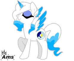 Size: 1024x845 | Tagged: safe, artist:amgiwolf, oc, oc only, alicorn, pony, alicorn oc, eyes closed, horn, raised hoof, simple background, solo, transparent background, two toned wings, wings