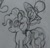 Size: 303x289 | Tagged: safe, artist:iheartjapan789, pinkie pie, g4, cropped, crossover, duo, female, gray background, male, riding a pony, simple background, sweet dreams fuel, traditional art, tumblr, wander (wander over yonder), wander over yonder