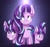 Size: 3300x3100 | Tagged: safe, artist:kaylerustone, starlight glimmer, pony, unicorn, g4, age progression, bust, evil grin, female, filly, filly starlight glimmer, gradient background, grin, high res, looking down, looking up, mare, pigtails, redraw, s5 starlight, sad, smiling, solo, stars, through the years, younger