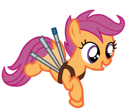 Size: 876x778 | Tagged: safe, artist:gmaplay, scootaloo, pegasus, pony, g4, artificial wings, augmented, female, filly, scootaloo can fly, simple background, solo, transparent background, wings