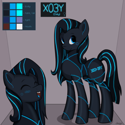 Size: 2160x2160 | Tagged: safe, artist:starlight, oc, oc:x03y, pony, robot, robot pony, female, high res, mare, reference