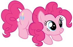 Size: 1280x831 | Tagged: safe, artist:andoanimalia, pinkie pie, earth pony, pony, g4, cute, diapinkes, female, mare, ponk, silly, silly pony, simple background, solo, transparent background, vector