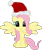 Size: 1440x1703 | Tagged: safe, artist:php178, derpibooru exclusive, part of a set, fluttershy, pegasus, pony, g4, .svg available, christmas, cute, happy, hat, holiday, inkscape, lincolnbrewsterfan is trying to murder us, lincolnbrewsterfan's christmas ponies, looking at you, santa hat, shyabetes, simple background, sitting, smiling at you, solo, spread wings, svg, transparent background, vector, weapons-grade cute, wings, winter