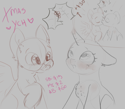 Size: 3440x3001 | Tagged: safe, artist:dumbwoofer, oc, alicorn, earth pony, pegasus, pony, unicorn, christmas, commission, couple, high res, holiday, holly, holly mistaken for mistletoe, kissing, love, your character here