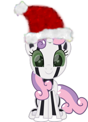 Size: 2813x3902 | Tagged: safe, artist:php178, derpibooru exclusive, part of a set, sweetie belle, pony, robot, robot pony, unicorn, friendship is witchcraft, g4, .svg available, christmas, cute, female, filly, happy, hat, high res, holiday, inkscape, inspired by another artist, lincolnbrewsterfan is trying to murder us, lincolnbrewsterfan's christmas ponies, looking at you, roboticization, santa hat, simple background, sitting, smiling at you, solo, svg, sweetie bot, transparent background, vector, weapons-grade cute, winter