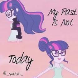 Size: 320x320 | Tagged: safe, sci-twi, twilight sparkle, equestria girls, g4, my past is not today, alternate universe, solo