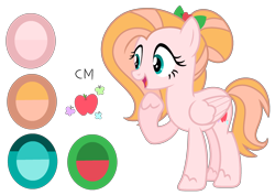 Size: 2400x1700 | Tagged: safe, artist:stellamoonshineyt, oc, oc only, oc:apple cream shy, pegasus, pony, female, mare, offspring, parent:big macintosh, parent:fluttershy, parents:fluttermac, simple background, solo, transparent background