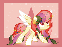 Size: 802x620 | Tagged: safe, artist:stelladiamond, oc, oc only, oc:crystal nova, pegasus, pony, female, mare, solo, two toned wings, wings