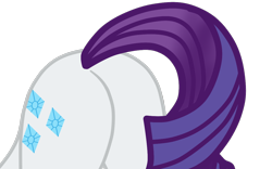 Size: 1194x747 | Tagged: safe, alternate character, alternate version, artist:gmaplay, rarity, pony, unicorn, g4, butt, butt only, face down ass up, plot, rearity, simple background, solo, transparent background