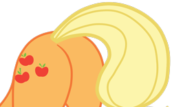 Size: 1194x747 | Tagged: safe, alternate character, alternate version, artist:gmaplay, applejack, earth pony, pony, g4, applebutt, butt, butt only, face down ass up, plot, simple background, solo, transparent background