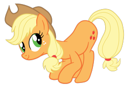 Size: 1611x1080 | Tagged: safe, artist:gmaplay, applejack, earth pony, pony, g4, applebutt, ass up, butt, plot, simple background, solo, transparent background, vector