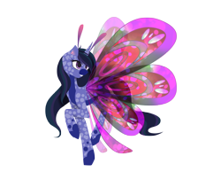 Size: 4499x3958 | Tagged: safe, artist:riariirii2, oc, oc only, breezie, pony, colored wings, gradient wings, simple background, solo, transparent background, wings
