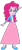 Size: 264x600 | Tagged: safe, artist:cartoonmasterv3, pinkie pie, equestria girls, g4, alternate universe, clothes, humanized, long skirt, simple background, skirt, solo, transparent background, vector, wizarding world