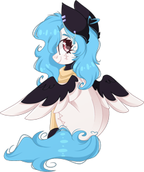 Size: 1662x1980 | Tagged: safe, artist:cinnamontee, oc, oc only, oc:beatz, pegasus, pony, female, mare, simple background, solo, transparent background, two toned wings, wings