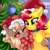 Size: 4852x4850 | Tagged: safe, artist:2pandita, oc, oc only, oc:miziky otonashy, oc:schwin, bat pony, pegasus, pony, absurd resolution, christmas, christmas tree, female, holiday, mare, tree