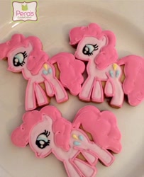 Size: 713x880 | Tagged: artist needed, safe, pinkie pie, pony, g4, cookie, food, irl, photo, solo