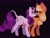 Size: 2048x1536 | Tagged: safe, artist:yaboi97240223, applejack, rarity, earth pony, pony, unicorn, g4, black background, cowboy hat, female, hat, leonine tail, lesbian, ship:rarijack, shipping, simple background