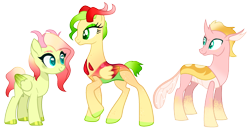 Size: 2496x1281 | Tagged: safe, artist:fcrestnymph, oc, oc only, changepony, hybrid, eyeshadow, interspecies offspring, makeup, offspring, parent:fluttershy, parent:thorax, parents:thoraxshy, simple background, transparent background