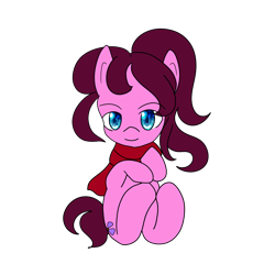 Size: 1920x1920 | Tagged: safe, artist:snowzaaah, oc, oc only, earth pony, pony, 2021 community collab, derpibooru community collaboration, clothes, scarf, simple background, solo, transparent background