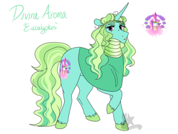 Size: 1024x768 | Tagged: safe, artist:arexstar, oc, oc only, oc:divine aroma, pony, unicorn, female, mare, offspring, parent:king sombra, parent:tree hugger, simple background, solo, white background