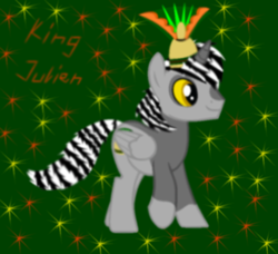 Size: 766x700 | Tagged: safe, artist:queen-of-the-fossas, alicorn, pony, crossover, dreamworks, king julien, lemur pony, madagascar (dreamworks), ponified, solo, the penguins of madagascar