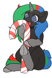Size: 1750x2613 | Tagged: safe, artist:cookiedo, oc, oc:thinkpony, pony, unicorn, candy, candy cane, commission, female, food, frog (hoof), licking, mare, tongue out, underhoof, ych result
