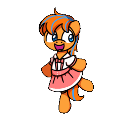Size: 1000x1000 | Tagged: safe, artist:sugar morning, oc, oc only, oc:cold front, pegasus, pony, g4, animated, clothes, crossdressing, cute, dress, frame by frame, gif, male, open mouth, open smile, panties, pegasus oc, secret santa, simple background, smiling, solo, spinning, spread wings, stallion, that stallion sure does love dresses, transparent background, underwear, wings, you spin me right round