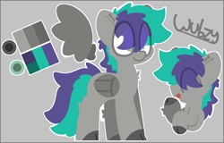 Size: 3233x2070 | Tagged: safe, artist:moonydusk, oc, oc only, oc:wubzy, pegasus, pony, commission, high res, reference sheet, solo