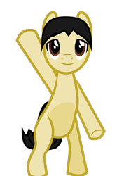 Size: 794x1123 | Tagged: safe, anonymous artist, derpibooru exclusive, oc, oc only, earth pony, pony, 2021 community collab, derpibooru community collaboration, .svg available, bipedal, earth pony oc, simple background, smiling, solo, svg, transparent background, vector