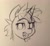 Size: 1824x1693 | Tagged: safe, artist:php177, oc, oc:glimmerlight, pony, unicorn, fallout equestria, fallout equestria: murky number seven, bust, charcoal (medium), fanfic art, portrait, traditional art