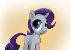 Size: 842x595 | Tagged: safe, artist:warskunk, rarity, pony, unicorn, g4, female, filly, filly rarity, solo, younger
