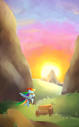 Size: 1500x2420 | Tagged: safe, artist:snowzaaah, rainbow dash, pegasus, pony, fanfic:austraeoh, g4, alternate universe, fanfic art, loyalty, painting, solo, wallpaper