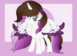 Size: 1143x834 | Tagged: safe, artist:stelladiamond, oc, oc only, oc:moonlight dust, alicorn, pony, colored wings, colored wingtips, female, mare, solo