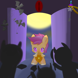 Size: 2000x2000 | Tagged: safe, scootaloo, pony, g4, high res, knife, solo