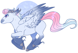 Size: 900x609 | Tagged: safe, artist:sadelinav, pegasus, pony, colored wings, colored wingtips, male, simple background, solo, stallion, transparent background