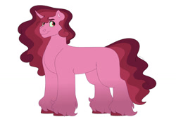 Size: 1280x854 | Tagged: safe, artist:itstechtock, oc, oc only, pony, unicorn, offspring, parent:king sombra, parent:princess cadance, parents:somdance, simple background, solo, white background