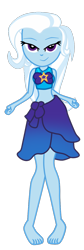 Size: 462x1369 | Tagged: safe, alternate version, artist:gmaplay, edit, edited screencap, screencap, trixie, equestria girls, g4, i'm on a yacht, my little pony equestria girls: better together, adorasexy, barefoot, belly button, clothes, cute, diatrixes, feet, looking at you, not a vector, sarong, sexy, simple background, solo, swimsuit, transparent background, vector