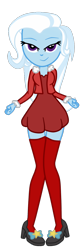 Size: 462x1369 | Tagged: safe, artist:gmaplay, trixie, equestria girls, g4, adorasexy, christmas, clothes, cute, diatrixes, holiday, sexy, simple background, socks, solo, thigh highs, transparent background