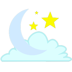 Size: 1003x1003 | Tagged: safe, artist:amgiwolf, cloud, crescent moon, cutie mark, cutie mark only, moon, no pony, simple background, stars, transparent background, transparent moon