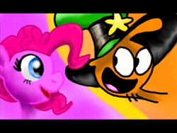 Size: 960x720 | Tagged: artist needed, source needed, safe, pinkie pie, g4, crossover, duo, sweet dreams fuel, wander (wander over yonder), wander over yonder