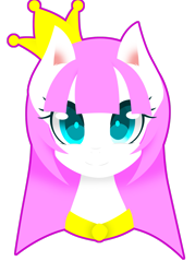 Size: 2073x2892 | Tagged: safe, artist:riariirii2, oc, oc only, pony, bust, choker, crown, eyelashes, high res, jewelry, regalia, simple background, solo, transparent background