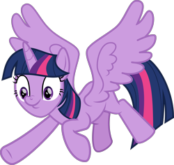 Size: 8166x7694 | Tagged: safe, artist:starcollider, derpibooru exclusive, twilight sparkle, alicorn, pony, 2 4 6 greaaat, g4, .svg available, absurd resolution, dashface, faic, female, mare, show accurate, simple background, solo, spread wings, svg, transparent background, twilight sparkle (alicorn), twilight sparkle is best facemaker, vector, wings