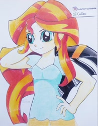 Size: 3120x3997 | Tagged: safe, artist:crydevi, sunset shimmer, equestria girls, g4, high res, solo