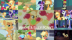 Size: 1986x1118 | Tagged: safe, edit, edited screencap, editor:quoterific, screencap, apple bloom, applejack, mistress marevelous, rainbow dash, rarity, spike, twilight sparkle, alicorn, pony, unicorn, applebuck season, bats!, castle mane-ia, every little thing she does, g4, mmmystery on the friendship express, season 1, season 2, season 4, season 6, season 8, secret of my excess, simple ways, somepony to watch over me, sounds of silence, the last roundup, yakity-sax, applejack is best facemaker, applejewel, castle of the royal pony sisters, compilation, derp, helmet, library, party cannon, power ponies, silly, silly pony, twilight sparkle (alicorn), twilight's castle, twilight's castle library, unicorn twilight, who's a silly pony