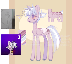 Size: 2238x1989 | Tagged: safe, artist:bloodymrr, oc, oc only, alicorn, pony, adoptable, horn, solo, wings